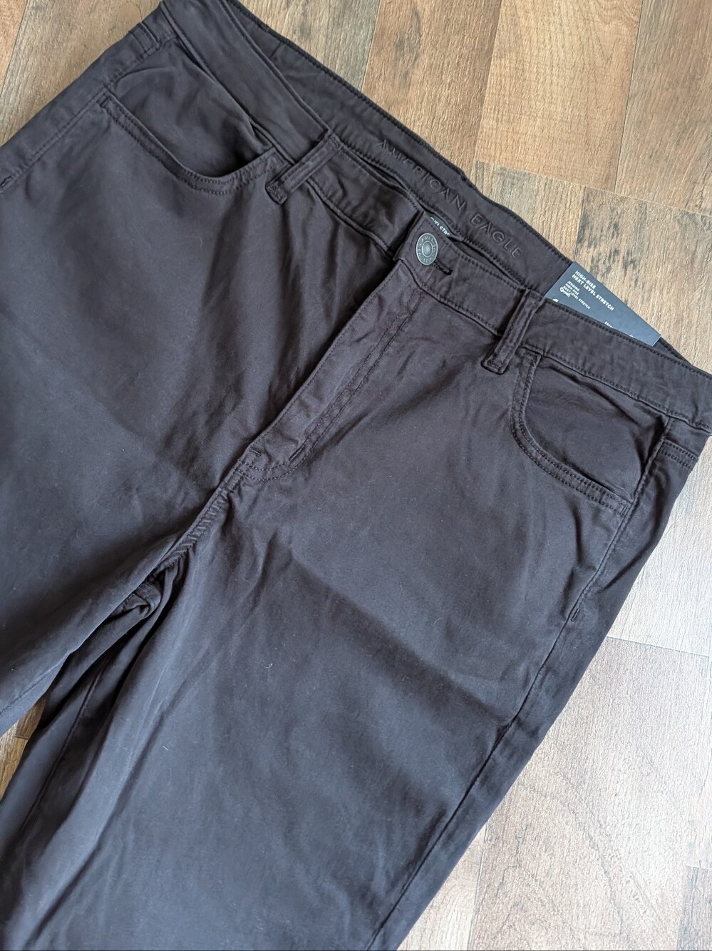 NWT American Eagle Next Level Stretch High Rise Jegging Black 16 Standard - Picture 2 of 5